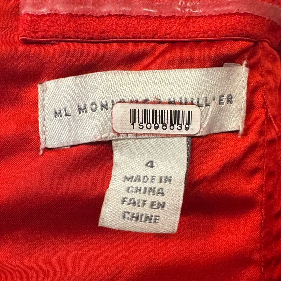 ML Monique Lhuillier Off the Shoulder Dress Size 4 - Picture 7 of 11